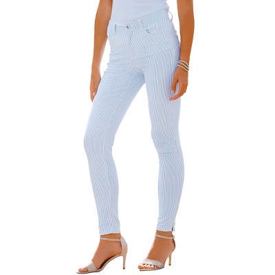 Women's Striped High Waisted Pants - LASCANA