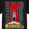 My Hero Academia Izuku & All Might Silhouette Crew Neck Short Sleeve Men's Black T-shirt - 2 of 3