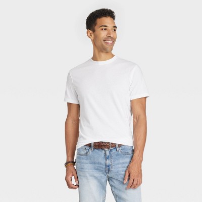 Plain white hot sale shirt men