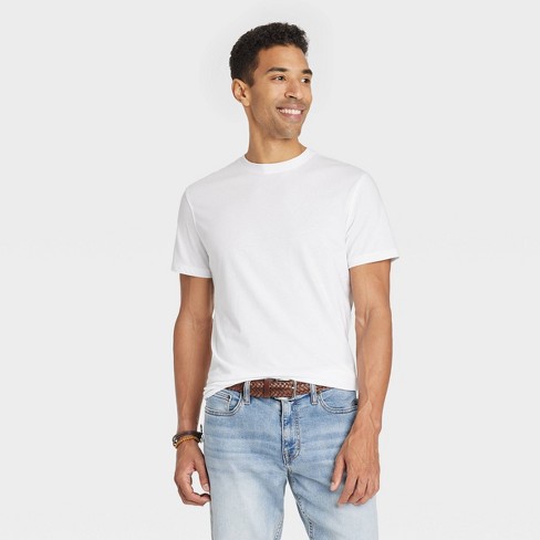 Men's Casual Fit Every Wear Short Sleeve T-Shirt - Goodfellow & Co™ White L