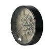 18" Round Roman Numeral Gear Wall Clock Black - A&B Home - image 2 of 4