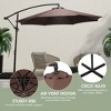WestinTrends 10 Ft Outdoor Patio Cantilever Offset Umbrella - 4 of 4