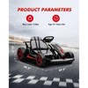 Jojoka Electric Drift Go-Kart for Kids, Outdoor Ride-on with Adjustable Seat, Dual Motors, 8.1 MPH, LED Lights, Music, Ages 6-12 - 2 of 4