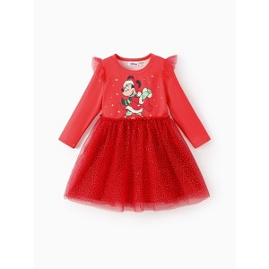 Disney Princess Kids Girls  Ruffle Tulle Sparkle Tutu Dresses - 1 of 4