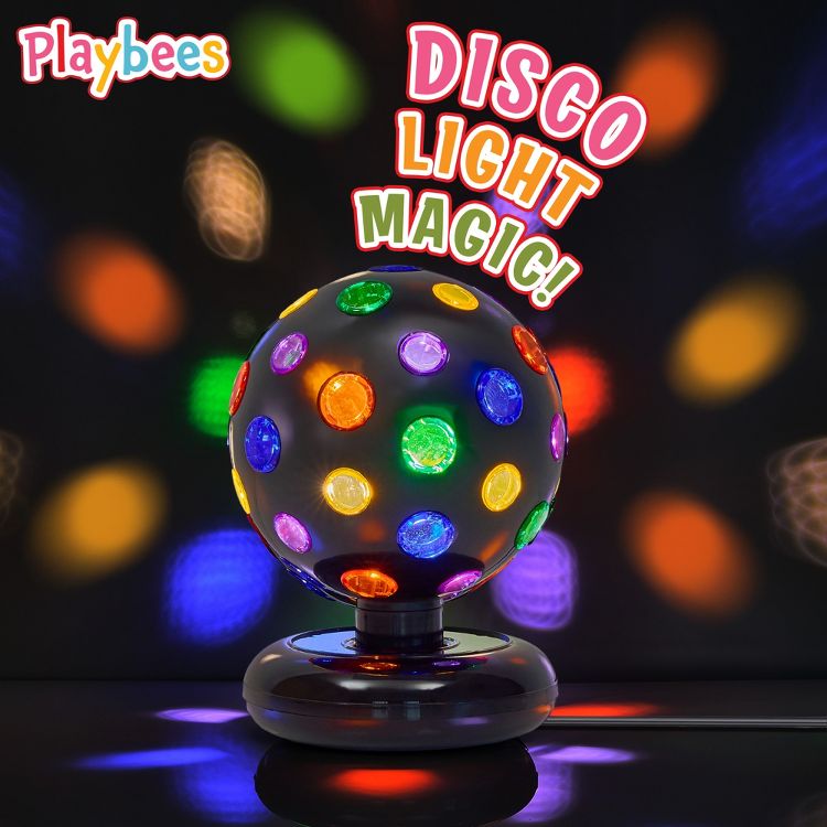 Playbees Rotating Disco Ball Lights 11 Inches, 4 of 6