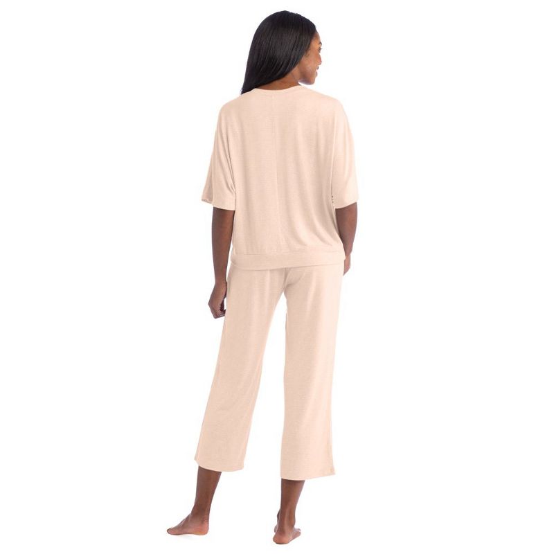 Softies Dream Relaxed V-neck with Capri Lounge Set, 4 of 6