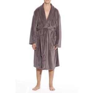 #followme Ultra Soft Plush Robe for Men with Shawl Collar - 1 of 3