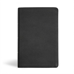 KJV Personal Size Giant Print Bible, Black Genuine Leather - by  Holman Bible Publishers (Leather Bound) - 1 of 1
