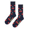 Happy Socks Adult Men and Women Crew Cherry Fruits Food Socks in sustainable materials - 2pk in different size and colors - 2 of 3