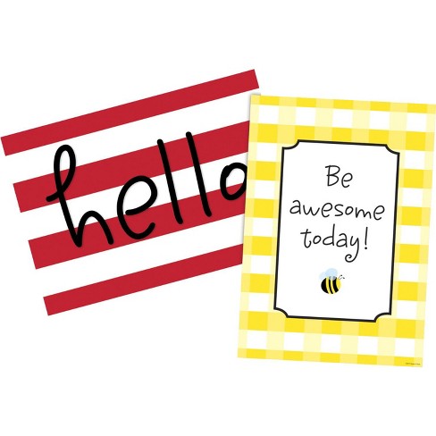 Barker Creek Hello Youre Awesome Posters 13 38 X 19 Inches Set Of 2