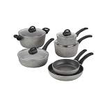 BALLARINI Parma by HENCKELS 10-Piece Forged Aluminum Nonstick Cookware Set, Pots and Pans Set, Granite, Made in Italy
