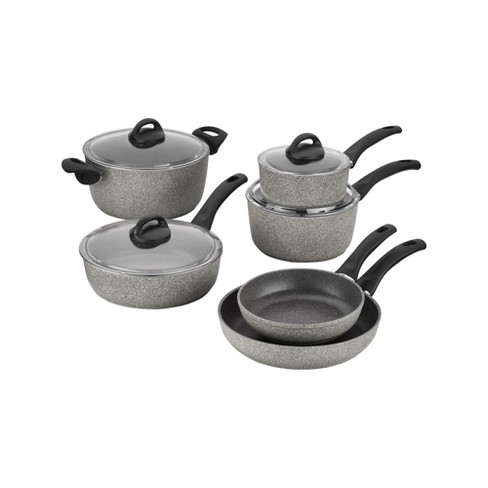 Ballarini Parma By Henckels 10-piece Forged Aluminum Nonstick Cookware Set,  Pots And Pans Set, Granite, Made In Italy : Target