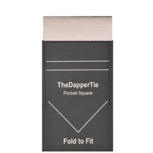 Men's Linen Flat Pre Folded Pocket Square - TheDapperTie - 1 of 3