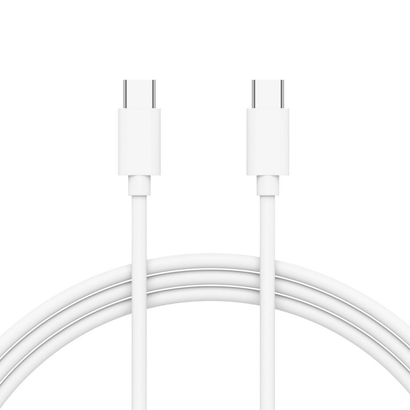 Just Wireless USB-C to USB-C PVC Cable - White, 4 of 8