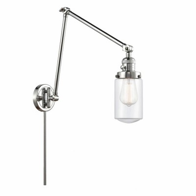 Dover - 1 Light Double Extension Swing Arm Wall Sconce In Traditional Style-30.75 Inches Tall and 4.5 Inches Wide