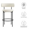 Modway Albie Boucle Bar Stools – Set of 2 Contemporary Backless Counter Stools with Soft Upholstery and Footrest - 2 of 4
