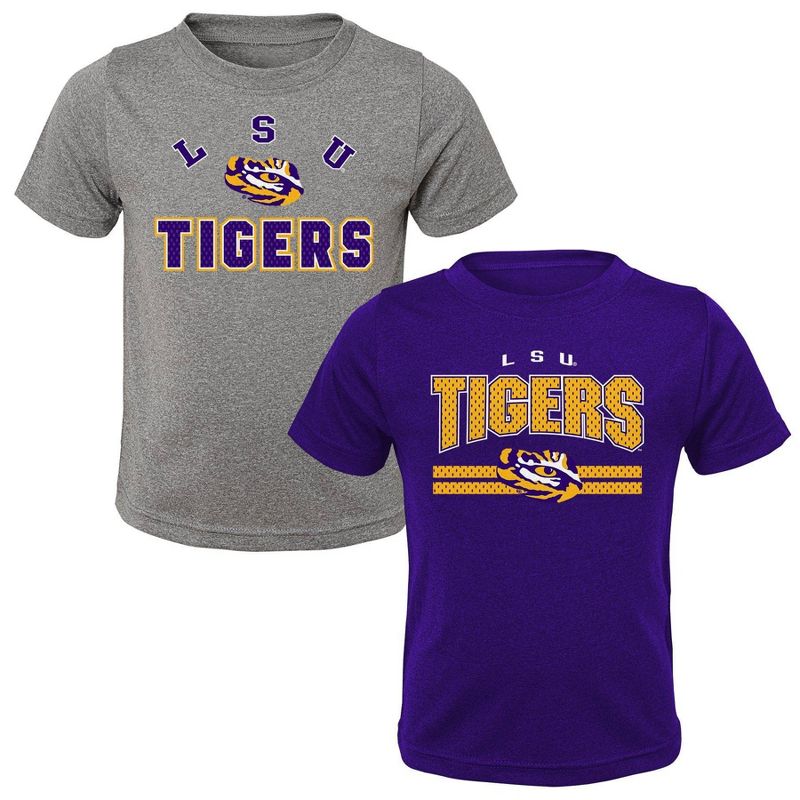 NCAA LSU Tigers Toddler 2pk T-Shirt, 1 of 4