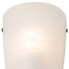 Possini Euro Design Isola Modern Wall Light Sconce White Stripes Frosted Art Glass 7 1/4" Fixture for Bedroom Bathroom Vanity Reading Living Room Home - 3 of 4