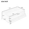 47" Modern Coffee Table with Fluted Wood Design,4 Drawers and 2 Glass Display Shelves for Living Room-Maison Boucle - 4 of 4