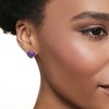 Ross-Simons 5.50 ct. t.w. Amethyst Heart Stud Earrings in Sterling Silver - 2 of 4