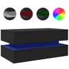 vidaXL Coffee Table Black Engineered wood 35.4 x 19.7 x 15.7 in - 2 of 4