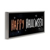 Stupell Industries Happy Halloween Spooky Stars Black Framed Floater Canvas Wall Art - 3 of 4