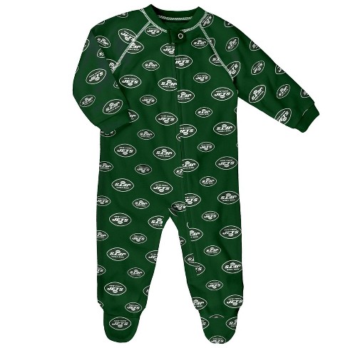 Nfl New York Jets Baby Boys Blanket Zip Up Sleeper 18m Target