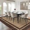 Modern Bordered Area Rug Washable Rug for Living Room - 2 of 4