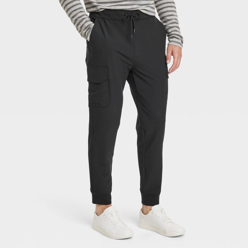 Men's Tapered Tech Cargo Jogger Pants - Goodfellow & Co™, 1 of 7