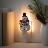 6"H Sullivans Christmas Whimsical Snowman Nightlight  Multicolor - 3 of 4