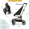 Lightweight Baby Travel Stroller, Compact Airplane-Friendly Design with One-Hand Fold, 8.4 lbs Portable Stroller with Breathable Fabric - 2 of 4