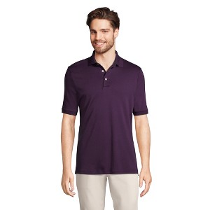 Lands' End Men's Short Sleeve Cotton Supima Polo Shirt - 1 of 4