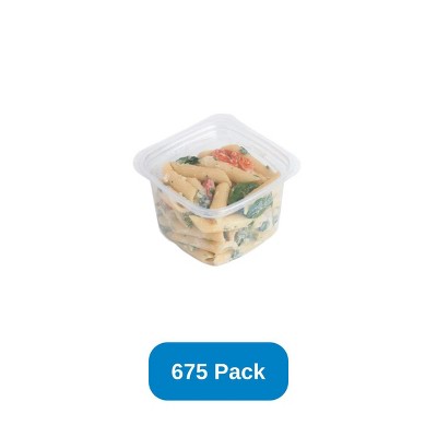 Good Natured Products 16 oz Compostable Deli Container Clear Good Natured Products - Case of 675