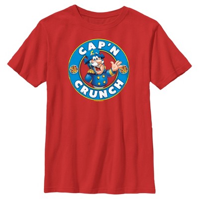 Boy's Cap'n Crunch Circle Logo T-Shirt