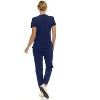 Saint Scrubs Womens 9-Pocket Medical Uniform Set- V-Neck Stretch Top with Seven Pocket Jogger Scrub Pant - 2 of 4