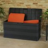 vidaXL Patio Storage Box Black 46.1"x17.7"x22" - 4 of 4