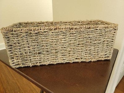 Mdesign Natural Woven Bathroom Storage Organizer Basket : Target