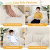 Kids Bean Bag Chair, Comfy Toddler Chair with Plush Bear, Toddler Bean Bag Sofa for Boys and Girls, Soft Corduroy Cover Lazy Sofa - 2 of 4
