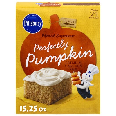Pillsbury Moist Supreme Perfectly Pumpkin Premium Cake Mix, 15.25oz