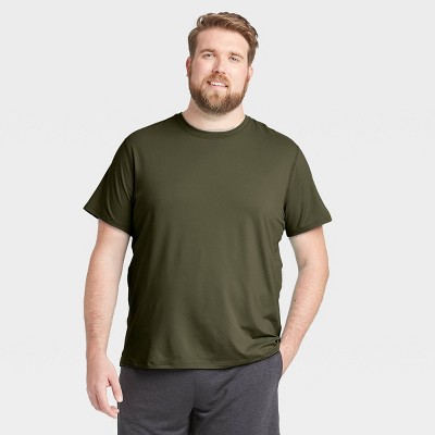 Men's Short Sleeve Performance T-shirt - All In Motion™ Olive Green Xxl :  Target