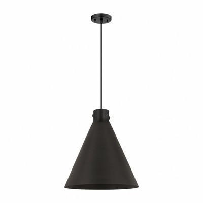 Newton Cone - 1 Light Pendant In Industrial Style-20.13 Inches Tall and 18 Inches Wide