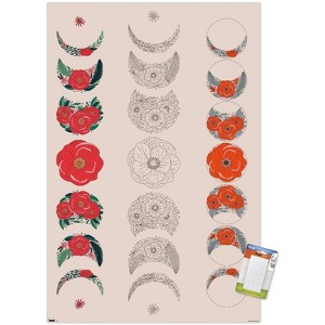 Trends International Floral Phases of the Moon Unframed Wall Poster Prints - 1 of 4