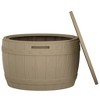 vidaXL 3-in-1 Patio Storage Box Light Brown Polypropylene - 4 of 4