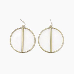 sanctuaire Stained Glass Circle Earrings Antique Gold - 1 of 2