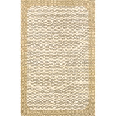 Nuloom Branna Solid 8x10 Wool Indoor Area Rug for Living Room Bedroom Dining Room Kitchen, Beige/Ivory
