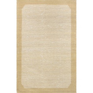 Nuloom Branna Solid 8x10 Wool Indoor Area Rug for Living Room Bedroom Dining Room Kitchen, Beige/Ivory - 1 of 4