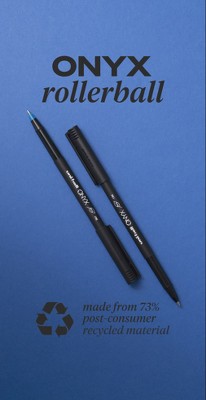 Uni-ball Onyx Rollerball Pens Fine Point 0.7mm Black Ink - Dozen Pack