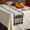 Unique Bargains Christmas Table Runner Black White Green Brown 72"x13" 1 Pc - 2 of 4