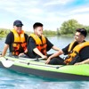 VEVOR Inflatable Boat, 3-Person Inflatable Fishing Boat, Strong PVC Portable Boat Raft Kayak, 45.6" Aluminum Oars, High-Output Pump - 2 of 4