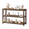 Jojoka Console Table with Storage – 3-Tier Wooden Entryway Table, Long Foyer & Hallway Sofa Back Table for Majlis & Living Room - 3 of 4